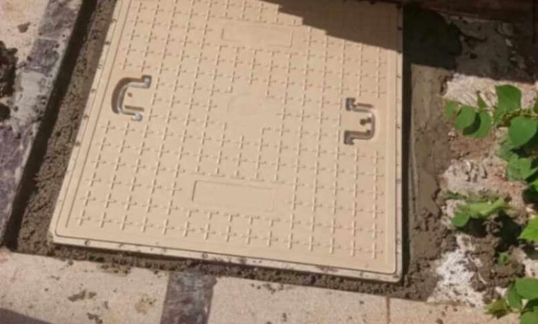 تركيب غطاء منهول